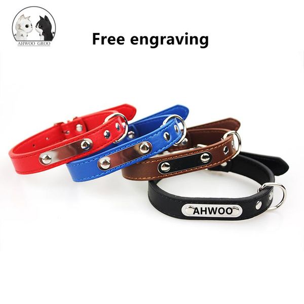 cat collars & leads durable engraving dog collar pu leather pet id customized for small medium large dogs supplies
cat collars & leads durable engraving dog collar pu leather pet id customized for small medium large dogs supplies