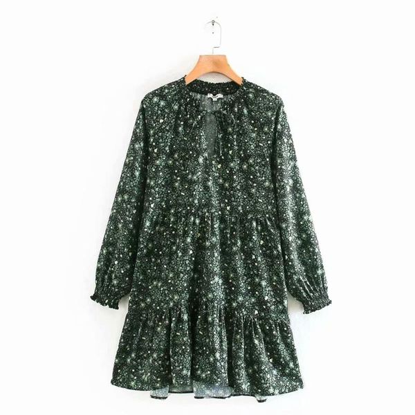 strad women's new half open collar long sleeve short dress french feminine floral print temperament mini dress 02306654511, Black;gray
strad women's new half open collar long sleeve short dress french feminine floral print temperament mini dress 02306654511, Black;gray