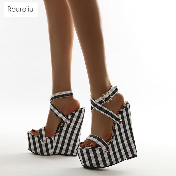sandals women high heels platform wedges shoes bohemian cross strap striped thick bottom, Black
sandals women high heels platform wedges shoes bohemian cross strap striped thick bottom, Black