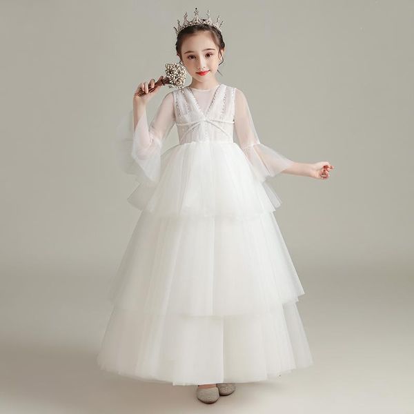 girl's dresses ball gown white elegant ankle-length three quarter sleeves o-neck kids party communion girl for weddings dh021, Red;yellow
girl's dresses ball gown white elegant ankle-length three quarter sleeves o-neck kids party communion girl for weddings dh021, Red;yellow