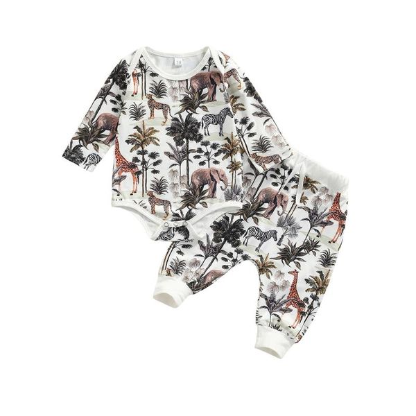 clothing sets born baby boy clothes set animals printed long sleeve romper casual pants infant spring fall outfits 0-18m, White
clothing sets born baby boy clothes set animals printed long sleeve romper casual pants infant spring fall outfits 0-18m, White