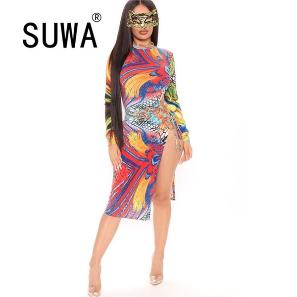 wholesale plus size s-5xl clothing colorful print side slit long sleeve club party elegant womens dresses arrival 210525, Black;gray
wholesale plus size s-5xl clothing colorful print side slit long sleeve club party elegant womens dresses arrival 210525, Black;gray