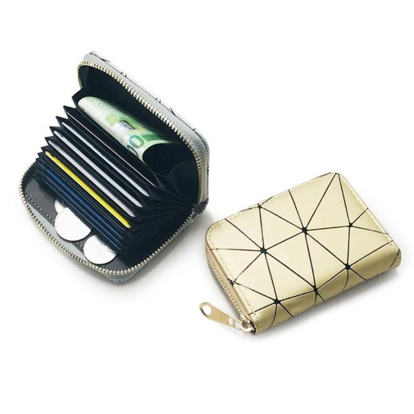 card holders geometric leather women's wallet zipper money holder stripe design clutch female coin purses, Brown;gray
card holders geometric leather women's wallet zipper money holder stripe design clutch female coin purses, Brown;gray
