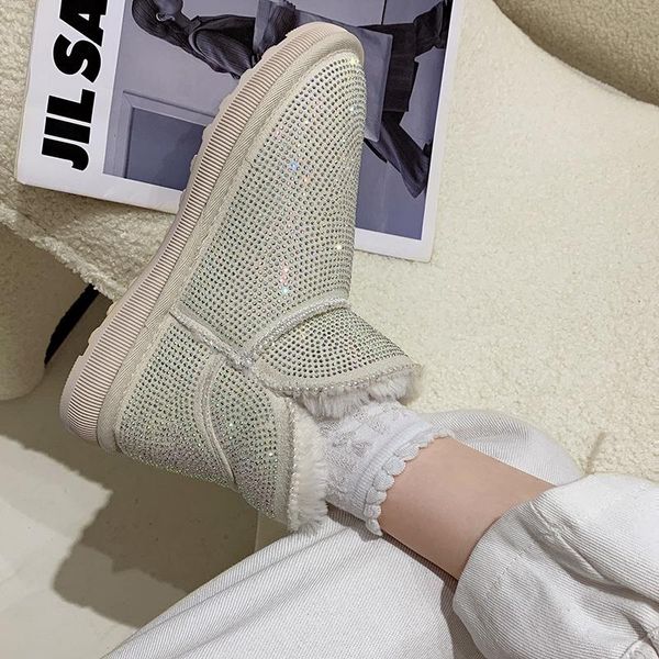 boots women's snow fall/winter 2021 flash diamond thick-soled anti-skid warm cotton shoes for women, Black
boots women's snow fall/winter 2021 flash diamond thick-soled anti-skid warm cotton shoes for women, Black