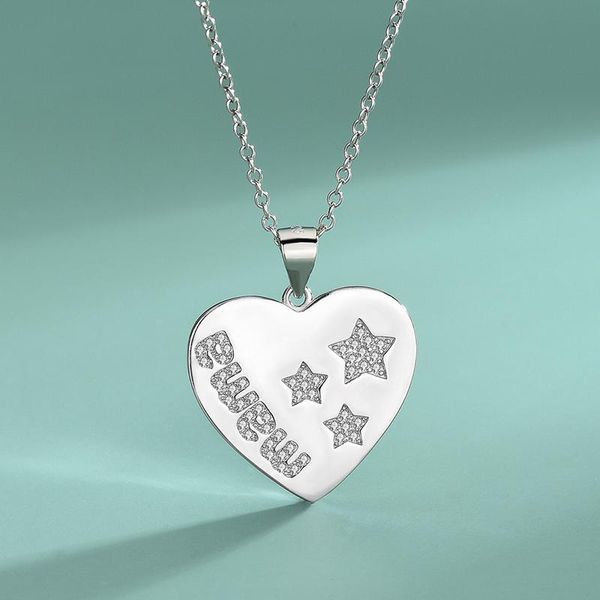 chains s925 sterling silver necklace simplicity heart-shaped love mama five-pointed star mom ladies secklace fashion jewelry pendant 1
chains s925 sterling silver necklace simplicity heart-shaped love mama five-pointed star mom ladies secklace fashion jewelry pendant 1