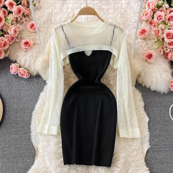 casual dresses 2021 summer hollow out short sweater shawl and women's v-neck bodycon split hip strap dress suits, Black;gray
casual dresses 2021 summer hollow out short sweater shawl and women's v-neck bodycon split hip strap dress suits, Black;gray