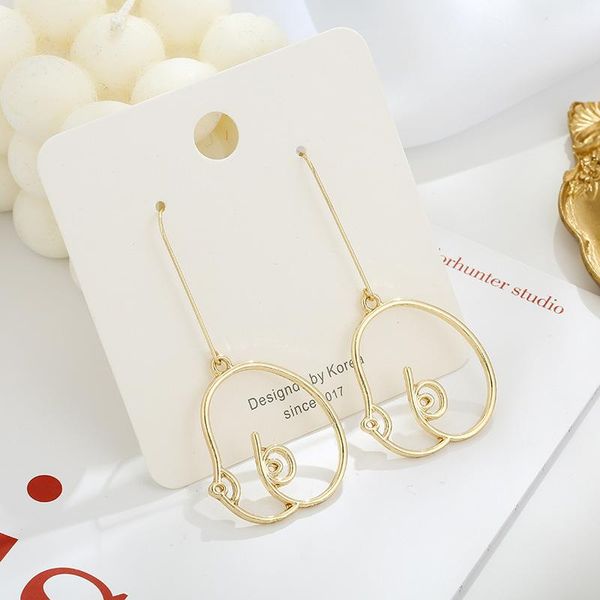 stud rz113 exaggerated european and american hook hollow simple earring ear clip, Golden;silver
stud rz113 exaggerated european and american hook hollow simple earring ear clip, Golden;silver
