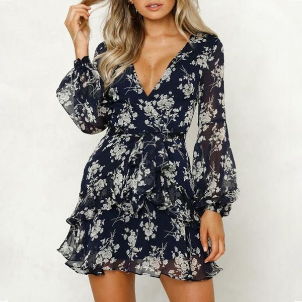 casual dresses 2021 mini dress deep v neck floral print above knee bohemian women belt ruffle hem a-line party sundress, Black;gray
casual dresses 2021 mini dress deep v neck floral print above knee bohemian women belt ruffle hem a-line party sundress, Black;gray