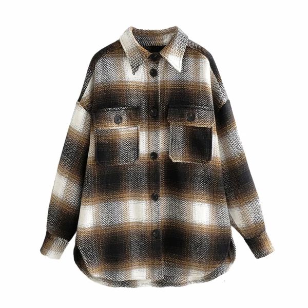 oversize women plaid woolen shirts 2021 fashion ladies soft thick shirt party female elegant loose vintage girls chic 36sw, White
oversize women plaid woolen shirts 2021 fashion ladies soft thick shirt party female elegant loose vintage girls chic 36sw, White