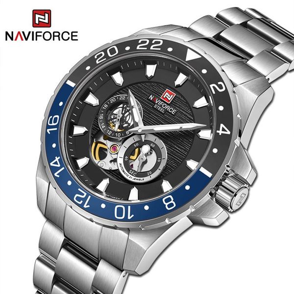 wristwatches naviforce brand business watches mens automatic mechanical 10atm waterproof luminous stainless steel watch men relogio masculin, Slivery;brown
wristwatches naviforce brand business watches mens automatic mechanical 10atm waterproof luminous stainless steel watch men relogio masculin, Slivery;brown
