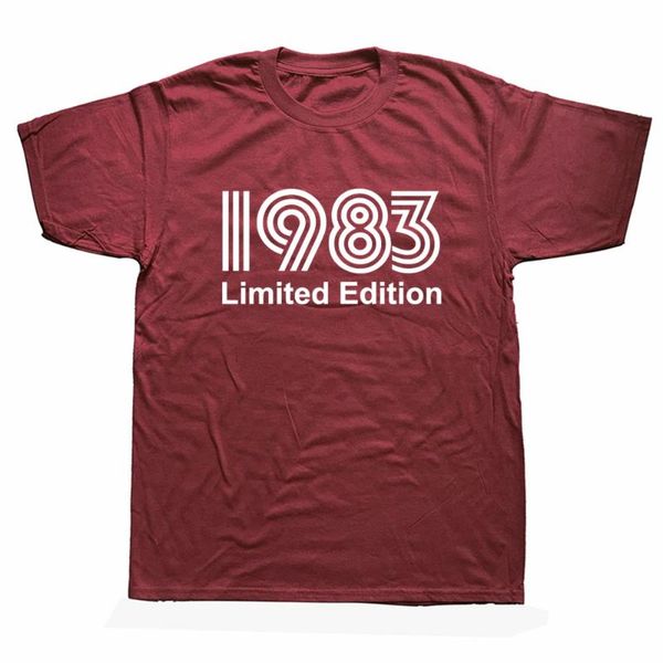 men's t-shirts cool 1983 limited edition gift t shirt funny birthday present for husband man short sleeve cotton casual hip hop t-shirt, White;black
men's t-shirts cool 1983 limited edition gift t shirt funny birthday present for husband man short sleeve cotton casual hip hop t-shirt, White;black