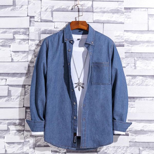 100% cotton denim shirt men full sleeve thin casual regular fit males leisure overshirts for men soft comfortable new pocket top, White;black
100% cotton denim shirt men full sleeve thin casual regular fit males leisure overshirts for men soft comfortable new pocket top, White;black