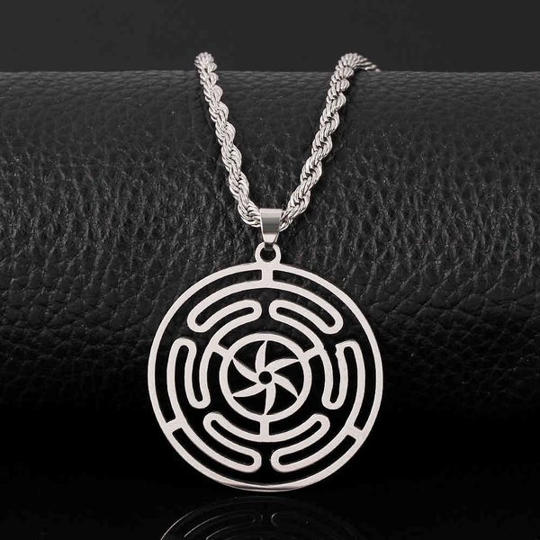 designer necklace luxury jewelry hekate wheel strophalos of hecate stainless steel pendant magic symbol charm femme gift, Silver
designer necklace luxury jewelry hekate wheel strophalos of hecate stainless steel pendant magic symbol charm femme gift, Silver