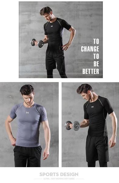 2021new men's designer quick drying clothes men's short sleeve tight t-shirt fitness clothes sweatshirt breathable#fitness wear#35, White;black
2021new men's designer quick drying clothes men's short sleeve tight t-shirt fitness clothes sweatshirt breathable#fitness wear#35, White;black