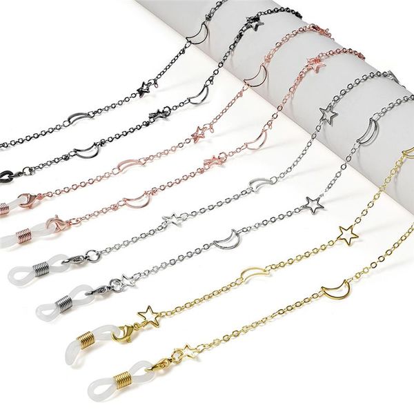 sunglasses frames 2021 fashion reading glasses chain necklace mask lanyard simple hollow star moon jewelry for women, Silver
sunglasses frames 2021 fashion reading glasses chain necklace mask lanyard simple hollow star moon jewelry for women, Silver