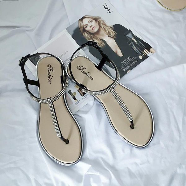 new women's flat sandals bling clip t-type fashion casual shoes women buckle beach ladies thong shoe female summer 2021, Black
new women's flat sandals bling clip t-type fashion casual shoes women buckle beach ladies thong shoe female summer 2021, Black