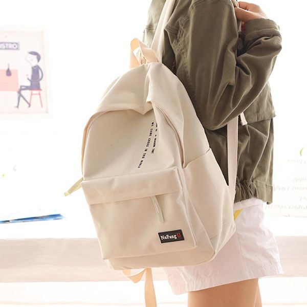 backpack nufangu simple design nylon korea style women fashionable girls leisure bag school student book teenager
backpack nufangu simple design nylon korea style women fashionable girls leisure bag school student book teenager