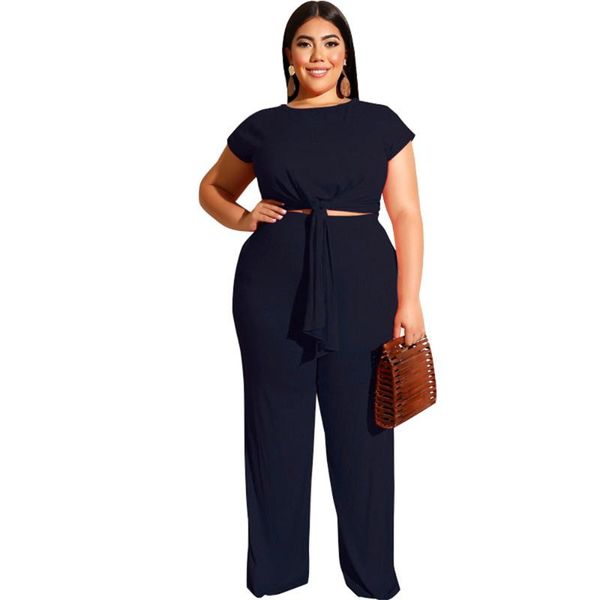 plus size tracksuits fashion design two pieces women set solid o-neck crop and long pants summer outfits bacis conjuntos black
plus size tracksuits fashion design two pieces women set solid o-neck crop and long pants summer outfits bacis conjuntos black