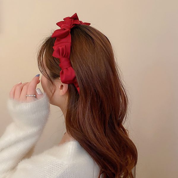 new korean temperament female simple fabric bow hairband hair accessories fashion women's headband hair accessories, Slivery;white
new korean temperament female simple fabric bow hairband hair accessories fashion women's headband hair accessories, Slivery;white