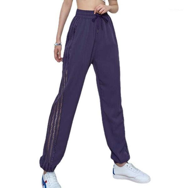 women's pants & capris casual ice silk drawstring high waist net splicing women loose female quick dry trousers summer thin sweatpants, Black;white
women's pants & capris casual ice silk drawstring high waist net splicing women loose female quick dry trousers summer thin sweatpants, Black;white