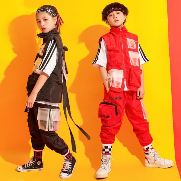 stage wear children street dance set boys girls hip hop clothes jazz costumes performance loose vest tooling clothing may1054, Black;red
stage wear children street dance set boys girls hip hop clothes jazz costumes performance loose vest tooling clothing may1054, Black;red