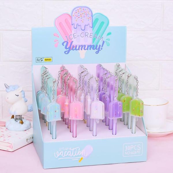 30 pcs/lot kawaii ice cream pendant gel pen cute 0.5mm black ink signature pens office school writing supplies gift
30 pcs/lot kawaii ice cream pendant gel pen cute 0.5mm black ink signature pens office school writing supplies gift
