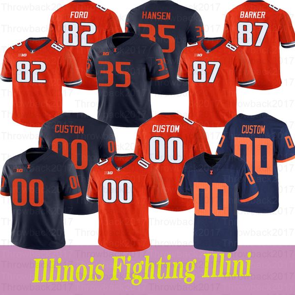 custom illinois fighting illini football jersey #86 donny navarro #35 jake hansen #47 oluwole betiku jr. #12 matt robinson jerseys, Black
custom illinois fighting illini football jersey #86 donny navarro #35 jake hansen #47 oluwole betiku jr. #12 matt robinson jerseys, Black