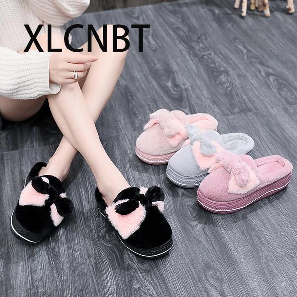slippers high heel slipper winter female household platform thick cotton women furry shoes, Black
slippers high heel slipper winter female household platform thick cotton women furry shoes, Black