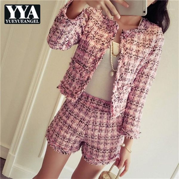fashion slim plaid two piece set tweed skirt suit 2019 winter women casual jacket coat+shorts sets long sleeve korean clothes1, White
fashion slim plaid two piece set tweed skirt suit 2019 winter women casual jacket coat+shorts sets long sleeve korean clothes1, White