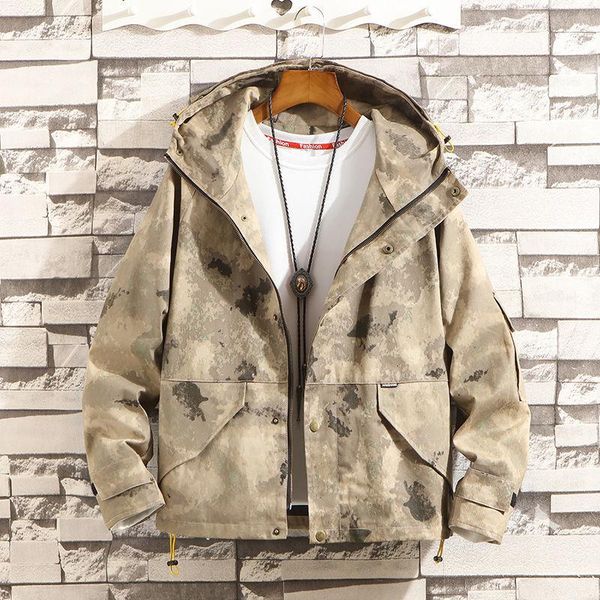 men's jackets 2021 autumn and winter korean fashion retro camouflage streetwear hooded cardigan loose large size jacket, Black;brown
men's jackets 2021 autumn and winter korean fashion retro camouflage streetwear hooded cardigan loose large size jacket, Black;brown