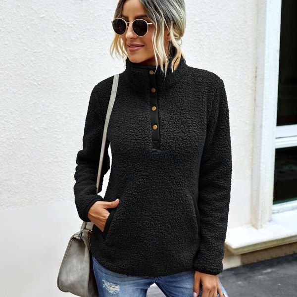 women's hoodies & sweatshirts women fashion solid color autumn winter keep warm plush long sleeves high collar turtleneck pullovers, Black
women's hoodies & sweatshirts women fashion solid color autumn winter keep warm plush long sleeves high collar turtleneck pullovers, Black