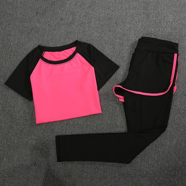 yoga outfits women two pieces set t-shirt and trousers sport jogging suits fitness gym tracksuit clothing ensemble jupe et haut, White;red
yoga outfits women two pieces set t-shirt and trousers sport jogging suits fitness gym tracksuit clothing ensemble jupe et haut, White;red