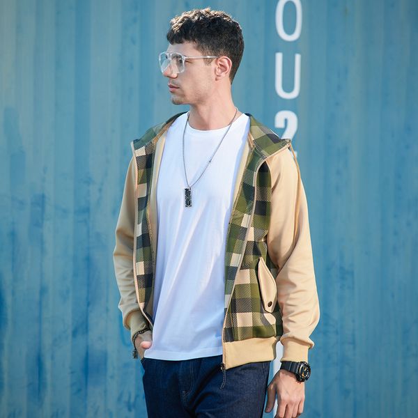 fashion men plaid hoodies sweatshirts 2020 men's fleece zipper cardigan hooded sportswear male casual sweatshirts jacket coat, Black
fashion men plaid hoodies sweatshirts 2020 men's fleece zipper cardigan hooded sportswear male casual sweatshirts jacket coat, Black