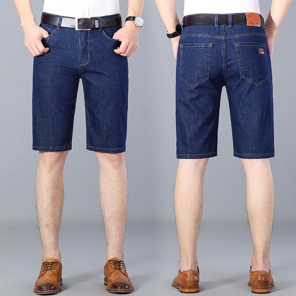 men's jeans 2021 summer denim shorts slim-fit business straight cylinder washed worn casual formal atmospheric pants, Blue
men's jeans 2021 summer denim shorts slim-fit business straight cylinder washed worn casual formal atmospheric pants, Blue