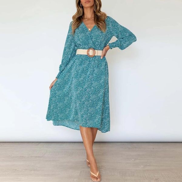 casual dresses women print v neck blue long dress autumn elastic waist elegant female 2021 sleeve office ladies holiday vestidos, Black;gray
casual dresses women print v neck blue long dress autumn elastic waist elegant female 2021 sleeve office ladies holiday vestidos, Black;gray