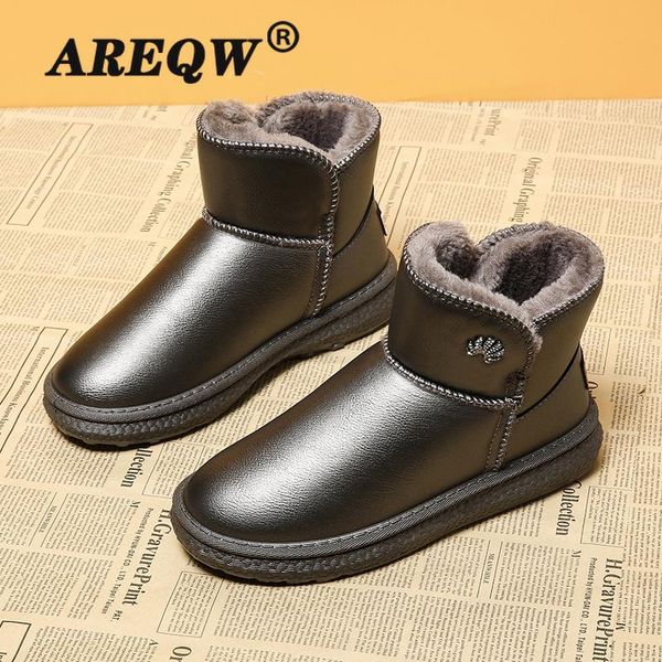 boots brand winter women snow warm plush ankle woman waterproof short booties fashion flat with furry shoes, Black
boots brand winter women snow warm plush ankle woman waterproof short booties fashion flat with furry shoes, Black