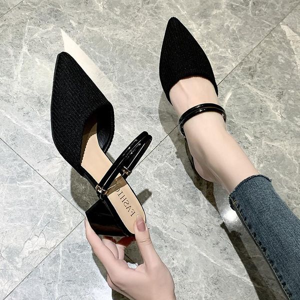 weare closed toe two sandals med high heels 2021 summer sale of women's shoes suit female beige shallow mouth medium for ladies, Black
weare closed toe two sandals med high heels 2021 summer sale of women's shoes suit female beige shallow mouth medium for ladies, Black