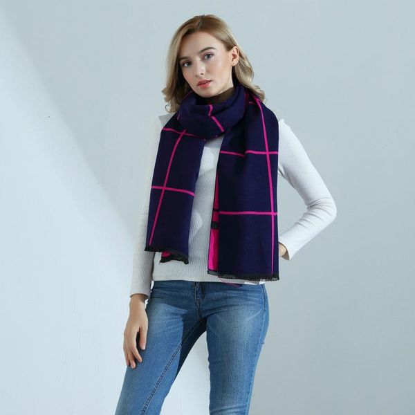 fashion winter warm plaid ponchos and capes for women oversized blanket scarf shawls cashmere female poncho mujer scarves, Blue;gray
fashion winter warm plaid ponchos and capes for women oversized blanket scarf shawls cashmere female poncho mujer scarves, Blue;gray