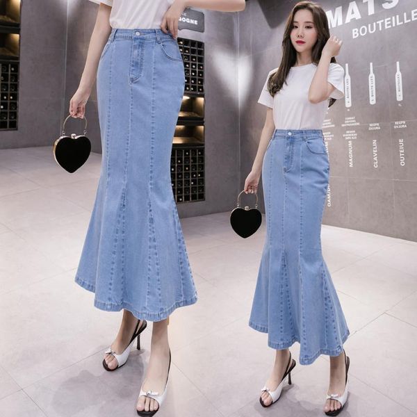 skirts waist medium length light color denim skirt fish female spring small a-line umbrella japanese autumn, Black
skirts waist medium length light color denim skirt fish female spring small a-line umbrella japanese autumn, Black