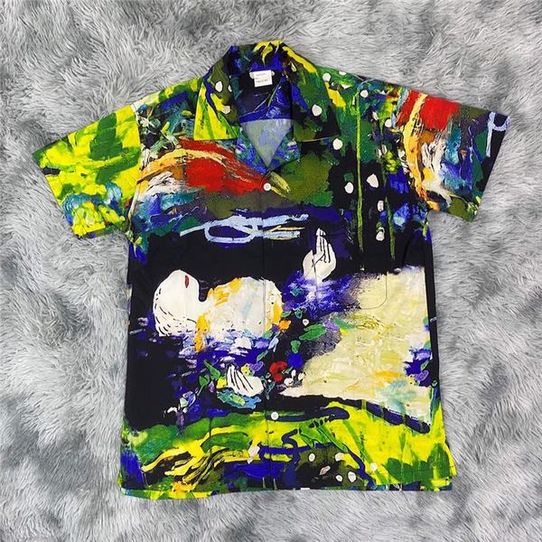 men's casual shirts 2021ss oil painting shirt men women 1:1 digital printing tees streetwear, White;black
men's casual shirts 2021ss oil painting shirt men women 1:1 digital printing tees streetwear, White;black