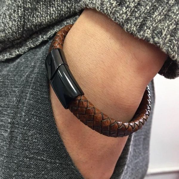 cuff 2021 men jewelry vintage bracelet braided leather for trend magnetic clasp male wristband gifts ee19-22, White
cuff 2021 men jewelry vintage bracelet braided leather for trend magnetic clasp male wristband gifts ee19-22, White