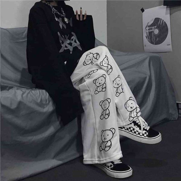 korean style wide leg women capris cartoon print harajuku trousers streetwear autumn fashion casual sweatpants female, Black;white
korean style wide leg women capris cartoon print harajuku trousers streetwear autumn fashion casual sweatpants female, Black;white