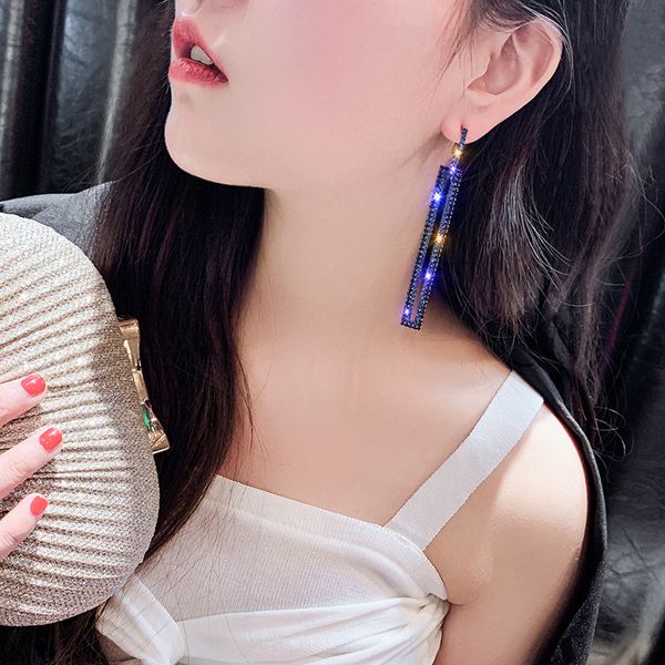 925 silver needle european and american fashion exaggerated diamond-studded rectangular earrings earrings long full diamond earrings women, Golden
925 silver needle european and american fashion exaggerated diamond-studded rectangular earrings earrings long full diamond earrings women, Golden