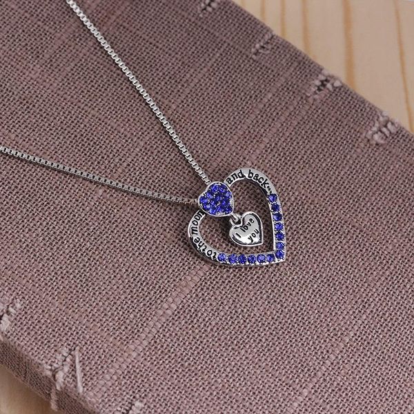 pendant necklaces euro-american i love you letter necklace heart-shape blue ripple jewelry wholesale for mother's day gift, Silver
pendant necklaces euro-american i love you letter necklace heart-shape blue ripple jewelry wholesale for mother's day gift, Silver