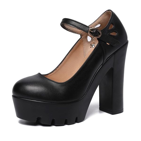 dress shoes round head model cheongsam t platform waterproof super high heel thick leather show women, Black
dress shoes round head model cheongsam t platform waterproof super high heel thick leather show women, Black