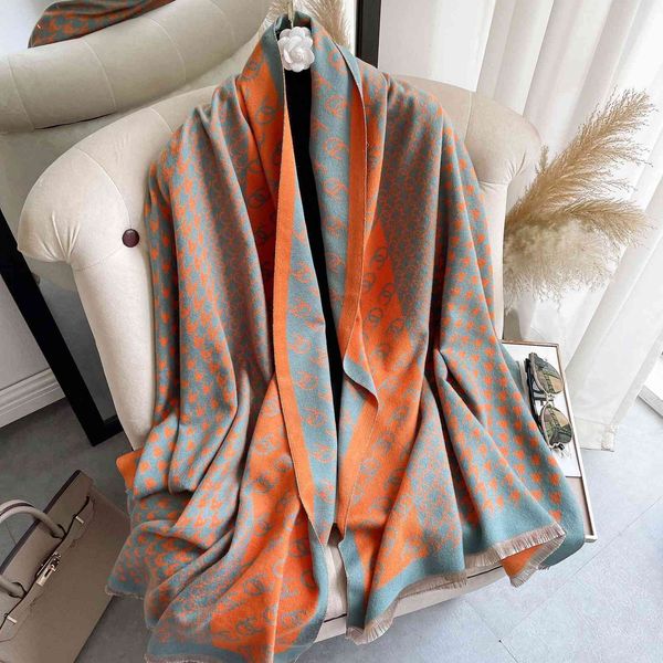 thousand bird tassel imitation cashmere scarf women's warm thickened lattice letter shawl live broadcast bib, Blue;gray
thousand bird tassel imitation cashmere scarf women's warm thickened lattice letter shawl live broadcast bib, Blue;gray