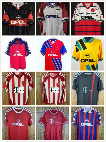 91 92 93 94 95 96 97 98 99 bayern retro soccer jerseys 00 01 02 10 11 12 13 14 15 santa cruz daei papin elber zickle lizarazu effenberg piza, Black;yellow