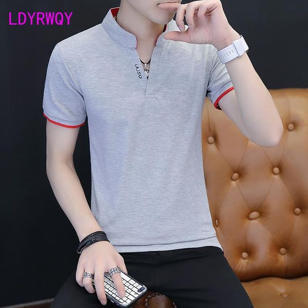 men's polos ldyrwqy 2021 japan and south korea summer short-sleeved slim stand-up collar solid color fashion shirt, White;black
men's polos ldyrwqy 2021 japan and south korea summer short-sleeved slim stand-up collar solid color fashion shirt, White;black