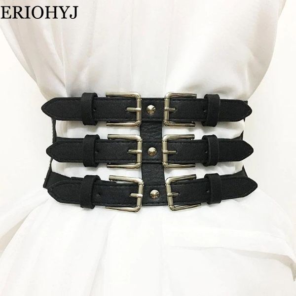 belts 1pc vintage 3 straps women lady fashion soft faux leather elastic belt self tie wrap waist for mujer dress slimming corset, Black;brown
belts 1pc vintage 3 straps women lady fashion soft faux leather elastic belt self tie wrap waist for mujer dress slimming corset, Black;brown