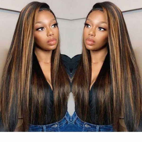 180 density highlight straight lace front wig hd transparent straight lace front human hair wigs remy t part brazilian wig, Black;brown
180 density highlight straight lace front wig hd transparent straight lace front human hair wigs remy t part brazilian wig, Black;brown